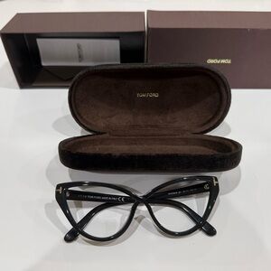 Tom Ford Black Women's Cat-Eye Sunglasses
